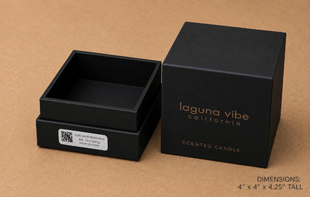 Black Cubic Keepsake Box